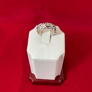 Ed Levin Sterling Silver Scroll Band Ring Size 6